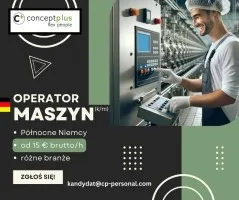 Operator maszyn (k/m) różne branże Operator maszyn (k/m) różne branże