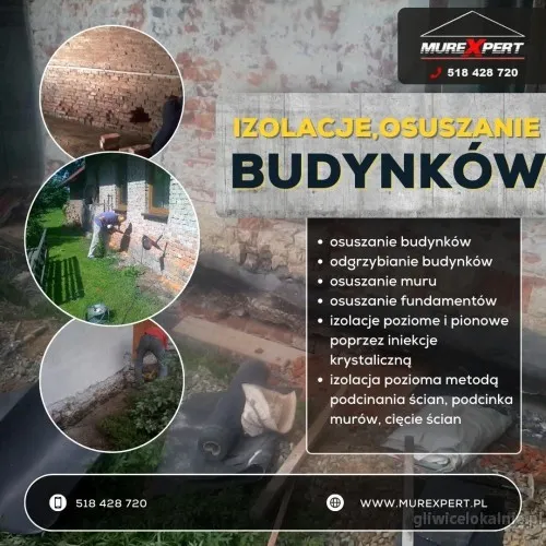 Osuszanie ścian piwnic i odgrzybianie budynków - Skutecznie i trwale!