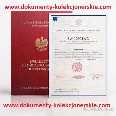 Świadectwo szkolne z wpisem, matura z wpisem!