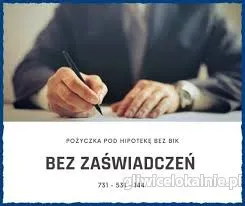 SKUTECZNE POŻYCZKI POD ZASTAW NIERUCHOMOSCI BEZ BIK