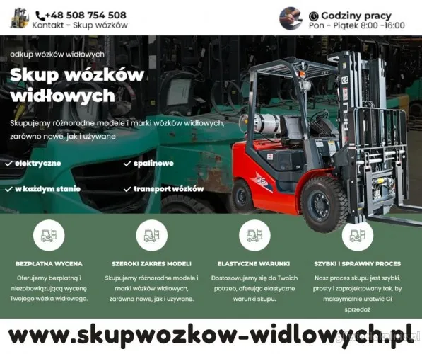Skup wózków widłowych w każdym stanie/ Śląsk i Małopolska